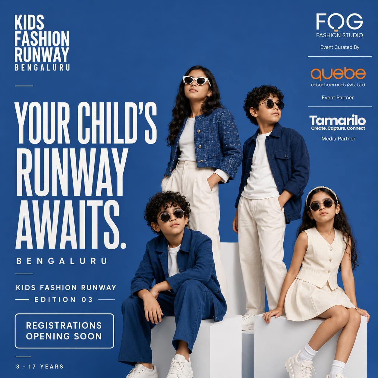 Kids Fashion Runway Bengaluru — Edition 3 — promotional poster for the Kids Fashion Runway show in Bengaluru — poster 1 of 4