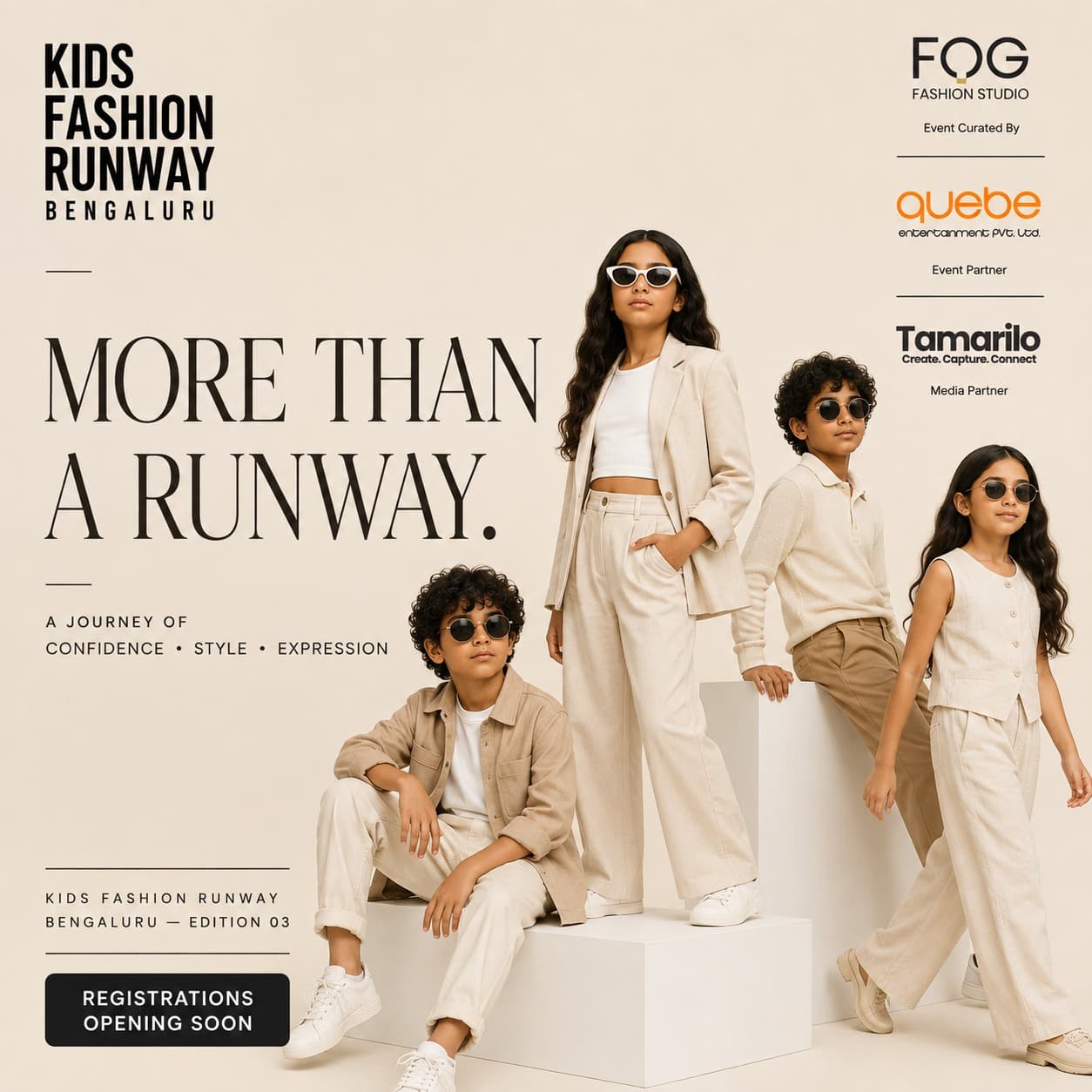 Kids Fashion Runway Bengaluru — Edition 3 — promotional poster for the Kids Fashion Runway show in Bengaluru — poster 3 of 4